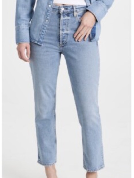 Citizens Of Humanity Denim - Citizens of Humanity Charlotte Crop High Rise Straight Jeans in Dalia Size 26